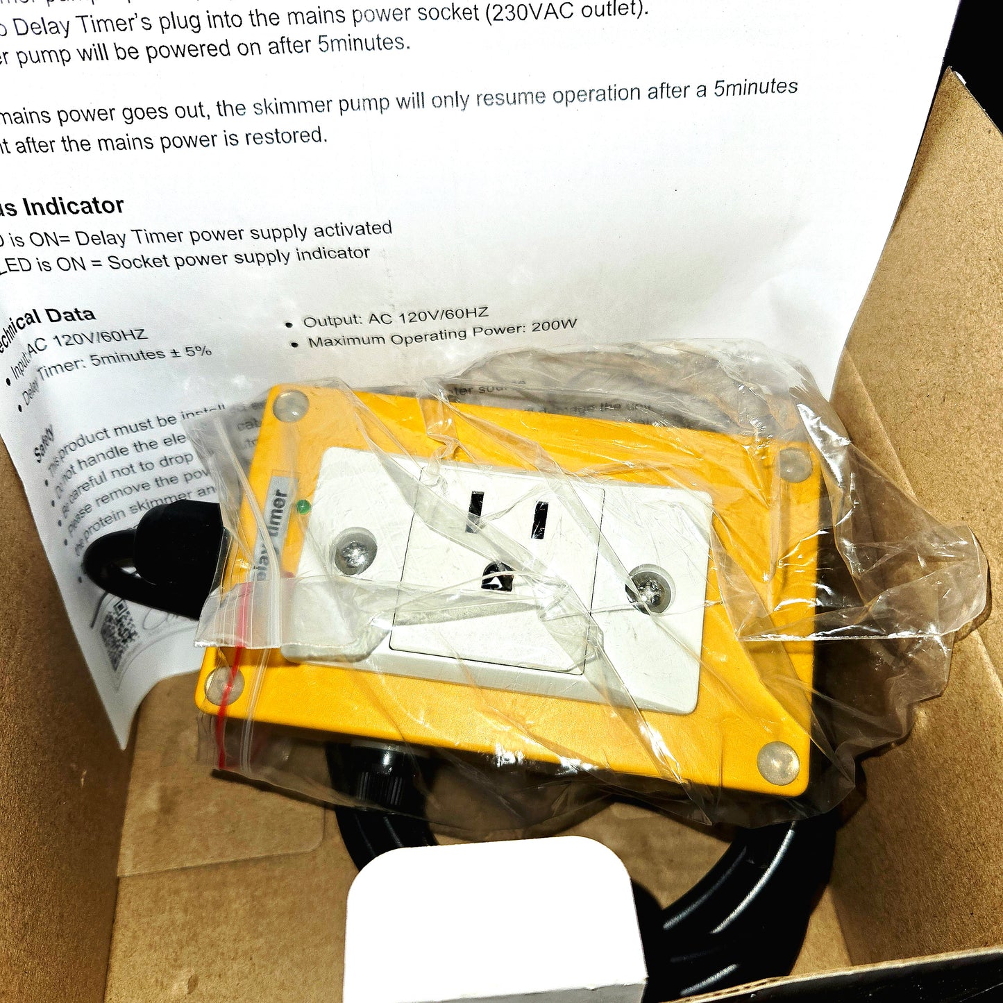 Reef Octopus Protein Skimmer Delay Timer (OCT-DT100)