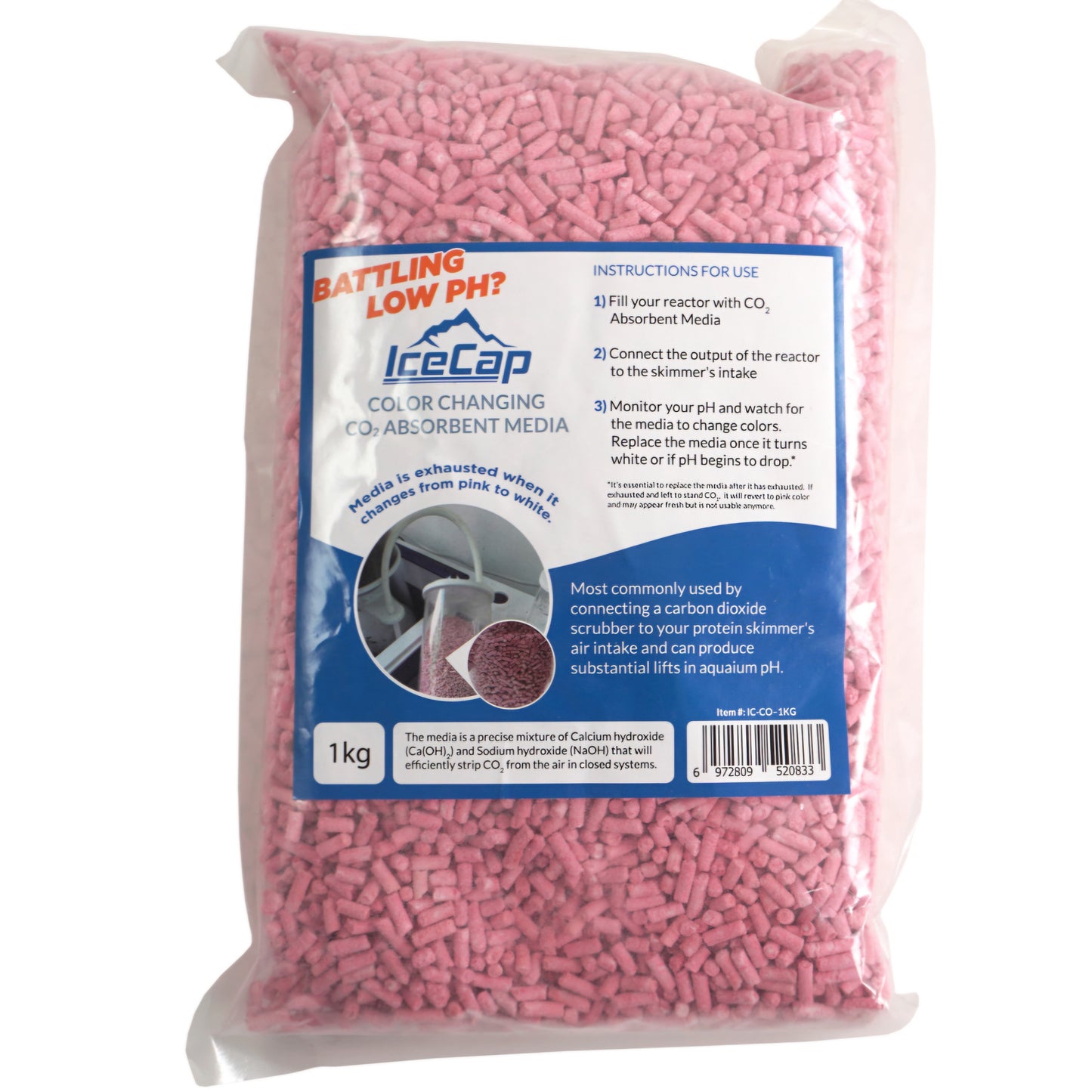 Color Changing CO2 Absorbent Media 1kg